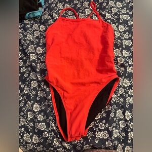 Jolyn Clothing Bold Red One-Piece Swimsuit